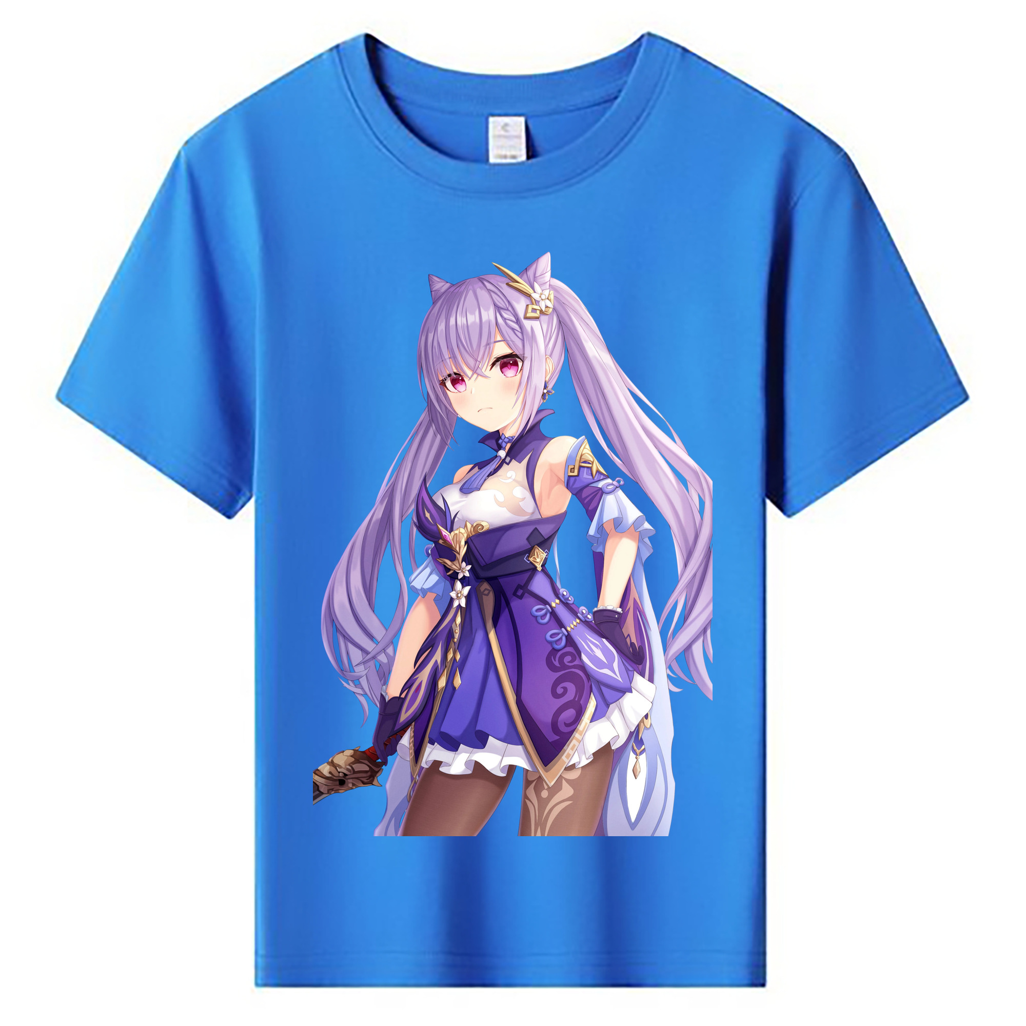 げんし神 刻晴 こくせい genshin Kokusei 綿100％キッズTシャツ（フロントプリント）